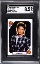 1988 ROB LOWE Trading Card Ediciones Este Tele Banco SGC 8.5 Pop 1 picture