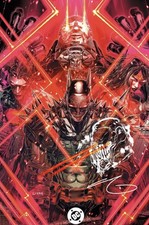 DC ALL IN SAGA DARKSEID VS WORLD 1 JOHN GIANG FOIL SIGNED & REMARQUED - PRESALE picture