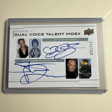 2024 UD Halo Legacy Collection Steve Downes Jen Taylor Dual Auto 37/117 #DV-TD picture