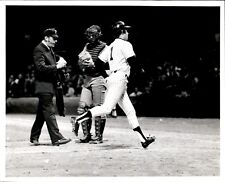LG34 1974 Orig Photo BOBBY MURCER NEW YORK YANKEES DARRELL PORTER MILW BREWERS picture