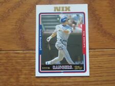 Laynce Nix Autographed Hand Signed Card Texas Rangers Topps picture