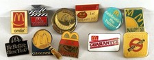 Vintage McDonald's Employee Lapel Pins Mixed Lot Of 11 picture