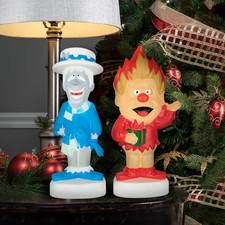 The Year Without A Santa Claus Heat Miser & Snow Miser 14” Blow Mold Set picture