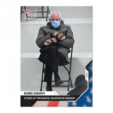 Bernie Sanders 2020 USA Election Topps Now Card #21 Attends Inauguration Mittens picture
