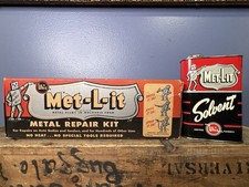 Vintage Original Hollingshead Met-L-It NOS Box Whiz Can Tin Advertising Oil Gas picture