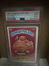1985 Garbage Pail Kids GPK OS1 Fat Matt 26B PSA 9(OC) picture