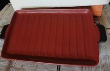 Longaberger Baking Dish - Flameware Paprika Red Grill Cookware 18