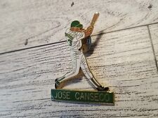 Oakland Athletics A's Jose Canseco Bat Swing Green Lapel Hat Pin Baseball MLB picture