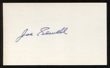 Joe Sewell Signed 3x5 Index Card Autographed Vintage Baseball Hall of Fame picture