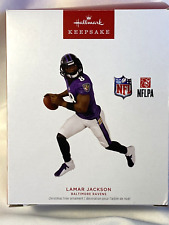 Hallmark Keepsake Ornament 2023 NFL Lamar Jackson Baltimore Ravens NIB picture