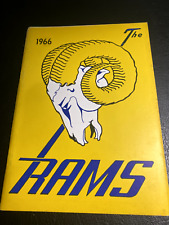 1966 Los Angeles Ram Press Radio Television Guide NFL Football picture