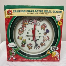 Vintage Looney Tunes Talking Character Wall Clock NEW Mel Blanc Voices picture