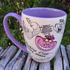 Disney Store Cheshire Cat Mug Purple Handle & Interior SUPER RARE Sketch series  picture