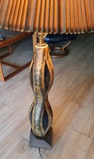 MCM Design Ceramic Table Lamp Hourglass sculpture Vtg (Laurel, Regency Era) picture