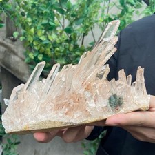 2.9lb Natural clear white crystal quartz cluster rough mineral specimen picture