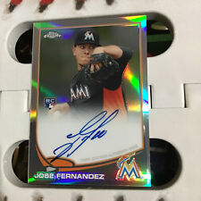 Jose Fernandez MLB Miami Marlins 2013 Topps Chrome Rookie Certified Auto /499 32 picture
