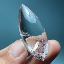 95Ct 100% purify Heal natural strawberry sun mica crystal pendant Reiki Specimen picture