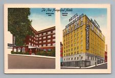 New Hungerford Hotels Portland Oregon Seattle Washington Postcard picture