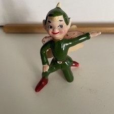 KREISS Vintage GREEN GENI LITTLE Pixie - 1957 Christmas Elf Kneeling  Leaf Hat picture