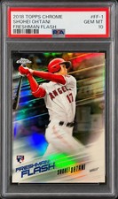 Shohei Ohtani ROOKIE RC REFRACTOR TOPPS CHROME ANGELS GEM MINT PSA 10 picture