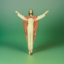 Vintage Vincenzo Demetz Figlio Christ’s Resurrection Wall Sculpture 12” picture