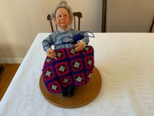 Vintage RICHARD SIMMONS Nanas Family Collection doll Aunt Clara in rocking chair picture