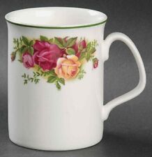 Royal Albert Old Country Roses Coffee Tea Mug 3.75 Tall England Green Trim New picture