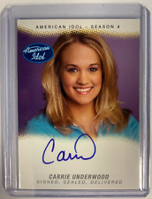 2005 Fleer American Idol Season 4 #SSD-CU Carrie Underwood Silver Autograph /100 picture