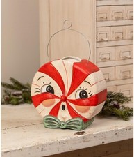 Bethany Lowe Large Merrymint Bucket Peppermint Christmas Johanna Parker picture