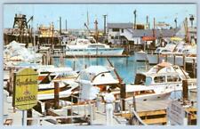1950's CAPE MAY NEW JERSEY CAPE ISLAND MARINA VINTAGE CHROME POSTCARD picture