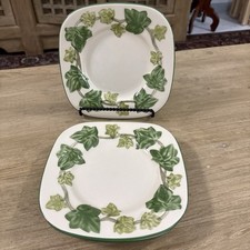 Franciscan Ivy II Square Salad Plates Set Of 4 Johnson Brothers England 7.75 In picture