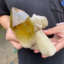 990G Natural Citrine cluster mineral specimen quartz crystal healing picture