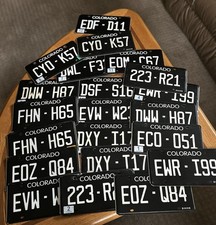 Best Deal On eBay One or MANY - COLORADO BLACK OUT License Plate(s) picture
