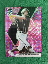 2021 Panini Mosaic Baseball Jake Cronenworth Pink Prizm Rookie Card #250 picture