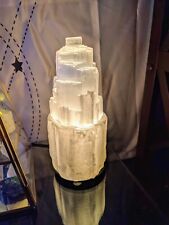 3Lbs Extra Large Selenite Crystal Tower Lamp 8