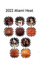 MIAMI HEAT STARTERS - MIAMI HEAT PLAYOFF POKER CHIP SET (5) - **SIGNED/AUTO** picture