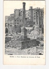 Roma Roman Forum Column of Phocas Ancient Ruins Italian Architecture Postcard picture