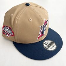 Men's New Era Beige/Blue Miami Marlins 2003 World Series Side Patch 9FIFTY picture