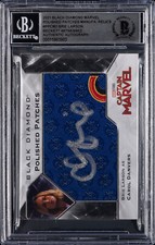 2021 UD Black Diamond Marvel Patch Relic #PPCM2 Brie Larson Signed Beckett BAS picture