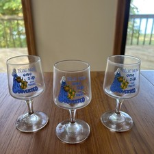 Vintage Blue Nun Glasses- Set Of Three picture