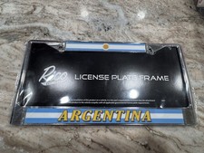 Argentina License Plate Frame Metal Messi Photo Inside Car Tag Plate Holder picture