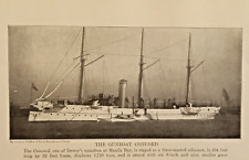 USS Gunboat Concord, Cruiser Boston- (2) 7 x 3