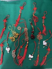 SET OF 15 FENG SHUI GOOD LUCK CHARMS  CHINESE ZODIAC ANIMALS AND COINS￼ picture