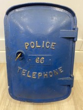 ANTIQUE VINTAGE WASHINGTON DC Cast Iron Emergency Telephone Call Box Police RARE picture