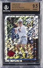 1998 SCORE #PP123 PEYTON MANNING SHOWCASE ARTIST'S PROOFS BGS 9.5 picture