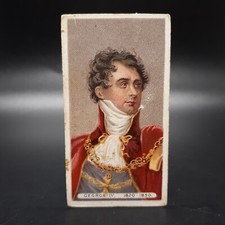 1898 Will's Kings & Queens #48 George IV Rare Antique Tobacco Cigarette Card picture