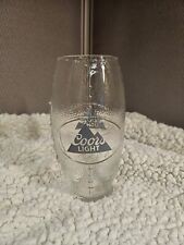 Coors Light Football Shaped Textured 24oz. Double Logo Beer Glasses picture