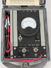 Vintage TS-26B/TSM Test Set Volt-Ohmmeter Military Signal Corps Apex Airtronics picture