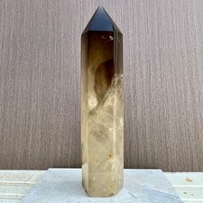 10.44LB Large Natural Tea Crystal Obelisk Transparent Quartz Energy picture