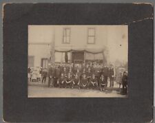 Fireman Group Portrait Outdoor View Cabinet Card Photo Circa Early 1900s picture